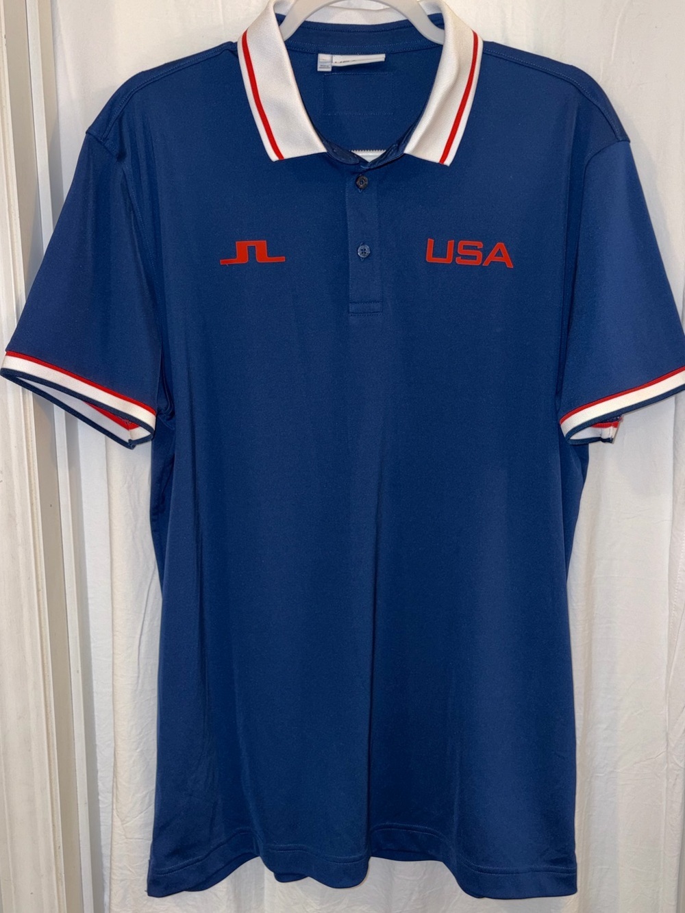 J.Lindeberg Lindeberg Timeo USA Golf Polo – 2024 Olympic Capsule Collection NWOT